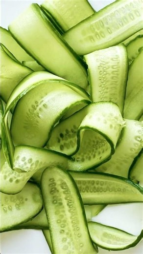 How to Make Perfect Cucumber Ribbons | Easy Salad Hack #recipe