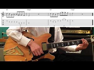 【Tab譜】ジャズギターレッスン アドリブソロ練習