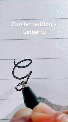 Cursive writing - Letter G