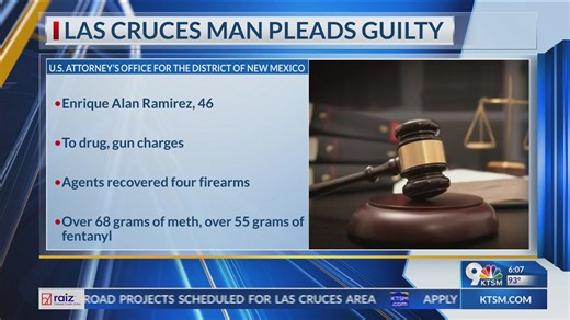 Las Cruces man pleads guilty to drug, gun charges