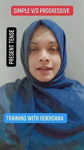 Grammar lesson: Tense 1 Present Simple/Indefinite v/s Present Progressive/Continuous Please learn and share as much as possible Training With Rokhsana #Amazing #trainingday #grammar #trainer #bestchallenge #Bangladesh #speakenglish #Alhamdulillah #alhamdulillah__الحمد__لله #public #English #englishteacher #englishtips #EnglishLanguage #englishspeaking #englishvocabulary | Training With Rokhsana