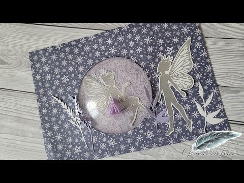 Fee / Elfe. Schüttelkarte mit Embossing Technik | 1379. DIY-Kreativ-Idee