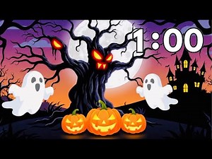 1 Minute Halloween Countdown Timer | Spooky Music & Visuals