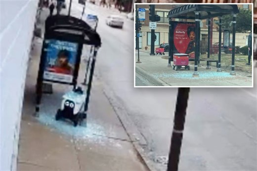 Rogue delivery robots are plowing into Chicago bus shelters, 'bumping' into pedestrians