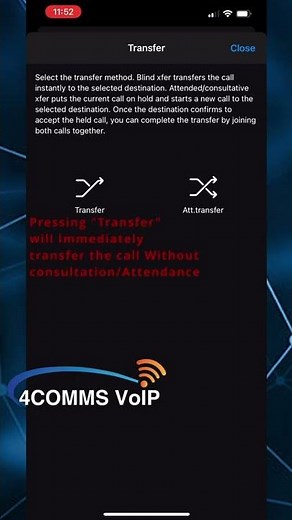 How to transfer a call using the IOS 3CX app #shorts #3cx #3cxtips