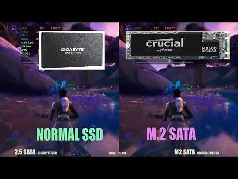 M2 ssd vs SATA ssd (2.5) - Game loading and performance Test