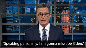 Stephen Colbert talks Biden dropping out of the 2024 presidential race