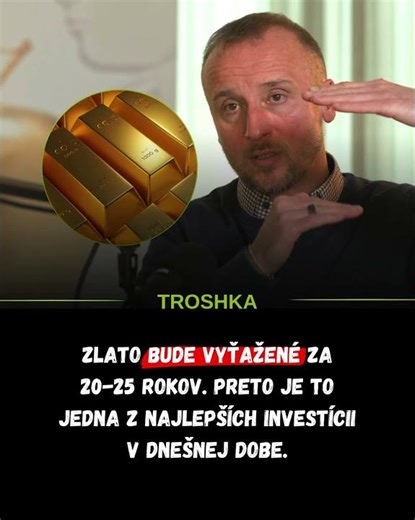 Zlato je Jedna z Najlepších Investícii | Filip Horáček
