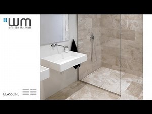 How to install Unidrain® Glassline - Wet room with integrated glass screen