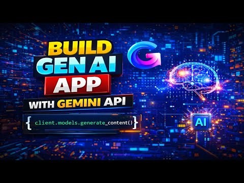 Build Your First Gen AI App Using Gemini API 🚀 (Complete Guide)