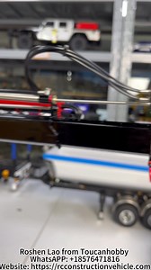 The smooth hydraulic operation of the LESU 1/14 8x8 RC Hydraulic Crane Truck! With amazing metal chassis, 2-speed high-torque gearbox, remote differential lock, Crane, hydraulic support legs. #RCCraneTruck #LESU #HydraulicModel #ScaleModels #RCAddict #HeavyDutyRC #OffRoadRC #ModelTrucks #RealisticRC #ConstructionToys #RCTrucks #Playability #TruckLife | LESU RC USA