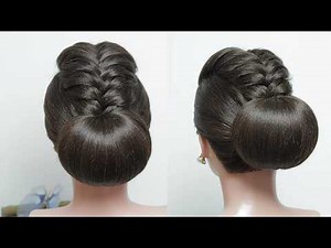 Braid Hairstyle for Long Hair | Easy Braided Bun Hair Tutorial