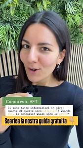 ❓Sai davvero cosa ti aspetta nel Concorso Volontari in Ferma Triennale (VFT) 2026? ❓Oppure stai semplicemente provando… sperando che vada bene? Se vuoi giocartela davvero, il primo passo è conoscere come funziona il concorso, non improvvisare. Molti iniziano a studiare senza sapere: – quali prove dovranno affrontare – come vengono valutati – quali errori portano all’esclusione immediata E il risultato? Arrivano al bando in ritardo e impreparati. Per questo abbiamo creato una Guida Gratuita Compl