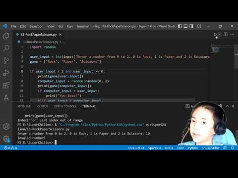 rock paper scissor with python
