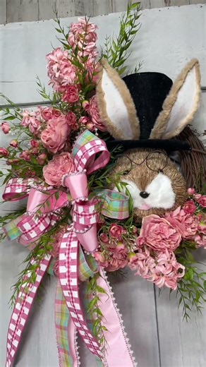 DIY Easter Bunny Floral Wreath Kit | Easy Spring Front Door Wreath Tutorial