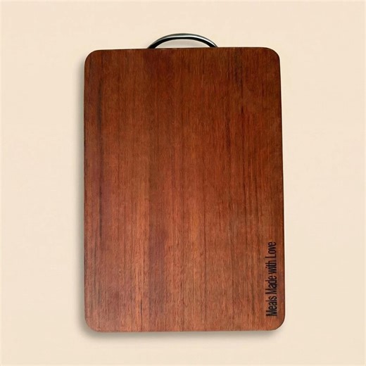 Buy Solid Sapele Wood Cutting Board, 3CM Thick, Anti-mold, Engraved (meals Made With Love) Online in India - Etsy