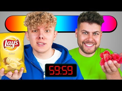 KTO SZYBCIEJ ZJE WSZYSTKIE KOLORY TĘCZY = WYGRYWA!