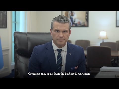 A Message From Defense Secretary Hegseth to the American Warfighter and the American Taxpayer