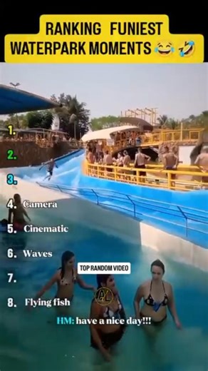 Top Random Video#30 | Ranking The Funniest Waterpark Moments! (Wait for #1) 🎢😱