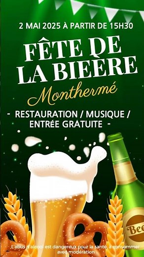 🎉🍻 La Fête de la Bière 2025 à Monthermé : Un Rendez-Vous Immanquable !