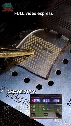 Fokus 1 tujuan. focus on finding the range Full video step repair service Re-Soldering CPU ic using 217°C amaoe #reballing #jobs #repairservices #gadget #safety #mobilephone #fyp #education #reelsfypシ | Ghibran Ksh'phone