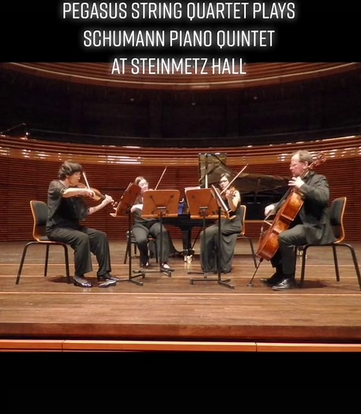 Pegasus String Quartet Plays Schumann Piano Quintet