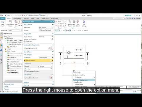 How to create a stepped section view in NX