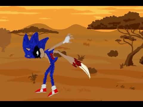 Sonic vs ERROR (my oc)