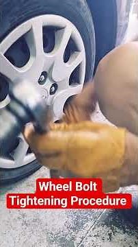 Wheel Bolt Tightening Procedure #mechanic #cars #repair