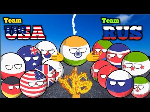 Countries that support USA 🇺🇸 and Countries that support Russia 🇷🇺 || #countryballs #geography
