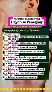 Katumbas na Numero ng Hayop sa Panaginip #dream #panaginip #number #meaning #dreaminterpretation #PanaginipLangPala #numerology #astrology #dreammeaning #fbreelsvideo #fyp #fypシ゚viralシfypシ゚viralシalシ #fbreelsfypシ゚viralfbreelsfypシ゚viral | know your fate