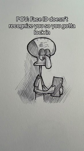 Handsome squidmog #art #squidward #looksmaxx #faceid #artbybamuel | Handsome Squidward