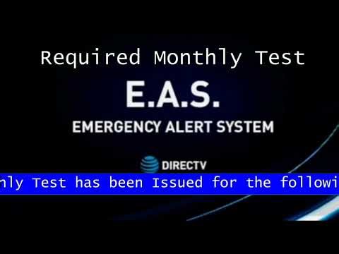 Emergency alert system #8: DirecTV Required Monthly Test