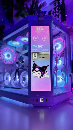 kai ♡ on Instagram: "Don’t care, she is an icon 💅🏼✨ Case: Hyte Y70 Touch, gifted from @hytebrand ~$360 USD (link in bio) •Screen is preinstalled to the case •14.1” 4k touch display (1100 x 3840) •10-point multi touch •Powered by Hyte Nexus software or use as a basic secondary monitor (without software opened) •Connection: USB 2.0 motherboard header for power, Display Port to graphics card for display #pcbuild #gamingpc #hyte #gamingsetup #battlestation #pcsetup #rgbsetup #setupinspiration #gam