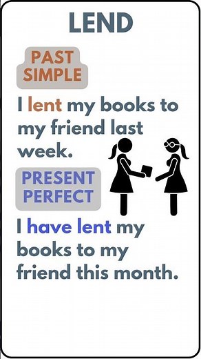 TWO FORMS OF THE VERB LEND