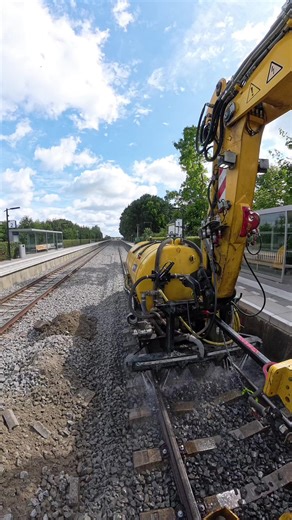 Track Maintenance at Sauwerd Station: Brushing Process