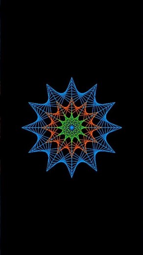 How to draw step by step 12 fold rosette geometric pattern like a pro 🕸️