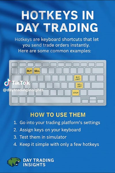 How Hotkeys Work in Day Trading #IntradayTrading #TradingTools #TradingEducation #StockMarketTips
