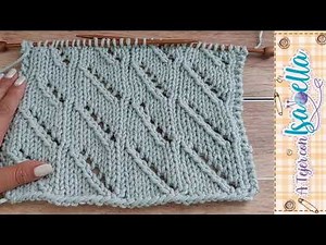 Como tejer con dos agujas, fácil para PRINCIPIANTES con Isabella