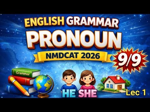 Pronoun | English Grammar | NMDCAT 2026 | part 1