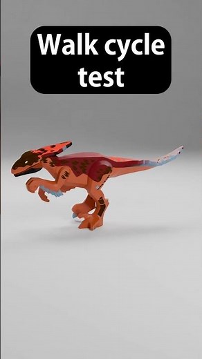 LEGO Pyroraptor walk cycle animation #lego #pyroraptor #animation #walkcycle