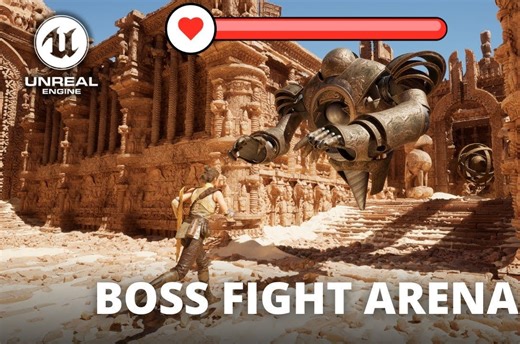 虚幻引擎5！制作 Boss 战斗竞技场 第3部分！