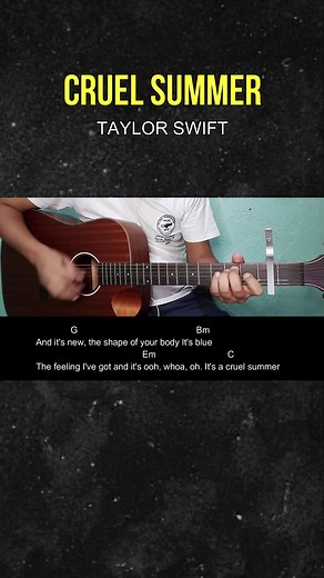 Learn Cruel Summer by Taylor Swift on Guitar | Easy Chords Tutorial