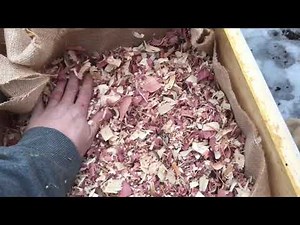 Replacing Cedar Chips in a Quilt Box and Adding Insulation to the Beehive