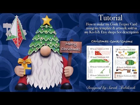 TUTORIAL Gonk Gnome Teepee Christmas card Learn Cardmaking ideas Inspiration Tips Techniques Create