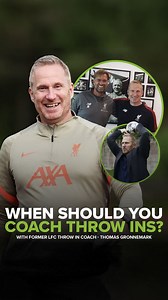 When should you start coaching throw ins? 🤔 On the latest episode of the Football DNA podcast, Liverpool FC's former throw in coach Thomas Gronnemark explains when you should be teaching throw ins to young players (link in story) | Football DNA