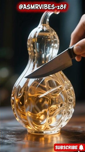 🔥 Unreal Glass Cutting ASMR — Too Satisfying to Skip! 💫