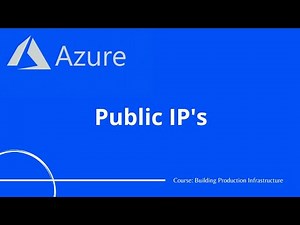 Azure #8 - Public IP Addresses | Azure Tutorial