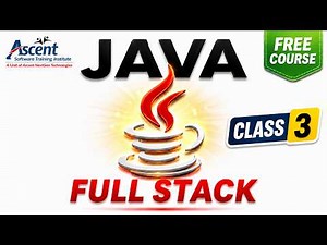 Java Full Stack Developer Course 2026 – Class 3: Install JDK, Set PATH & Run Your First Java Program