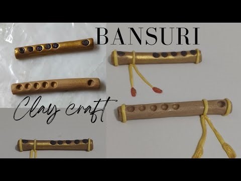 बसुरी बनाने का सबसे आसान तरीका | DIY Musical Instrument | Clay Bansuri Tutorial for Beginners